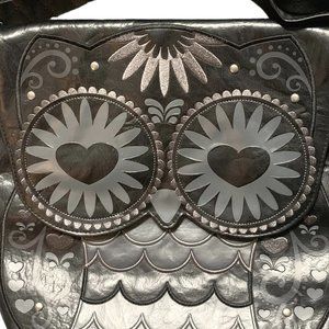Loungefly Black and Grey OWL Crossbody Purse